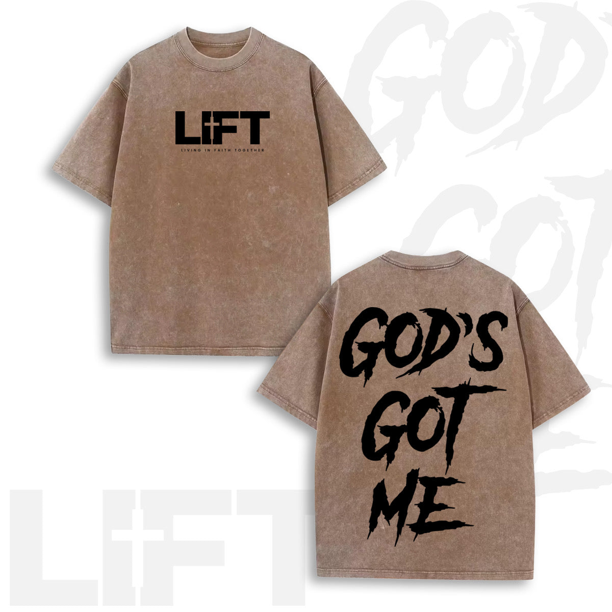 Tan Oversize T-Shirt